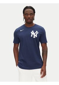 Nike T-Shirt N199-44B-NK-0U5 Granatowy Regular Fit. Kolor: niebieski. Materiał: bawełna