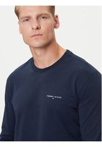 Tommy Jeans Longsleeve Chest Linear DM0DM21594 Granatowy Regular Fit. Kolor: niebieski. Materiał: bawełna. Długość rękawa: długi rękaw #4