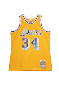 Mitchell & Ness - Koszulka NBA Los Angeles Lakers Shaquille O’Neal NBA 75Th 1996. Kolor: żółty. Sport: koszykówka #1