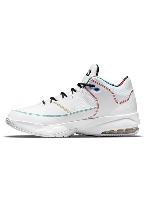 Buty koszykarskie męskie Nike Jordan Max Aura 3. Zapięcie: sznurówki. Kolor: biały. Materiał: materiał. Szerokość cholewki: normalna