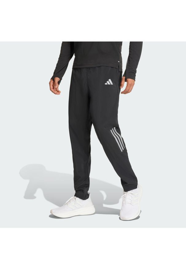Adidas - Spodnie adi365 Iconic/// Astro Running. Kolor: czarny. Technologia: ClimaCool (Adidas). Sport: bieganie