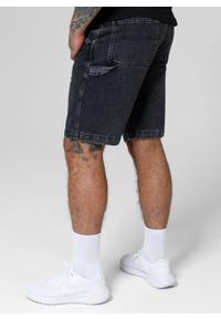 PITBULL - Szorty męskie Pitbull Jeansowe Black Denim Carpenter. Kolor: czarny. Materiał: denim, jeans