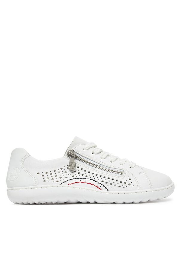 Sneakersy Rieker. Kolor: biały