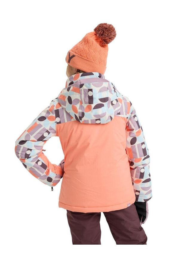 Roxy - Kurtka śniegowa techniczna dla Dziewczynki GALAXY 10K. Kolor: biały. Materiał: poliester, materiał. Sezon: zima. Sport: narciarstwo