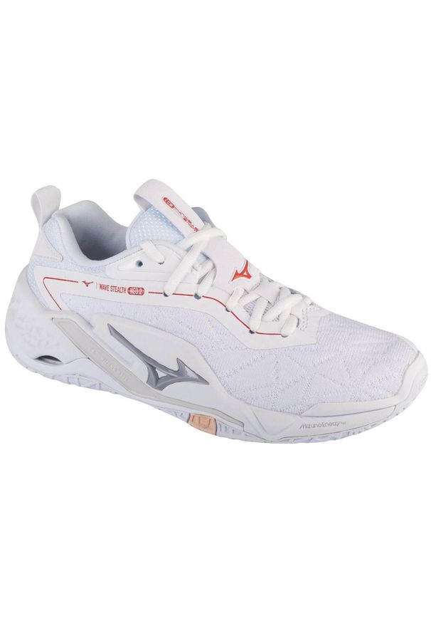 Adidasy Mizuno Wave Stealth, Kobiety. Kolor: różowy, wielokolorowy, biały. Materiał: syntetyk, materiał. Model: Mizuno Wave. Sport: piłka ręczna