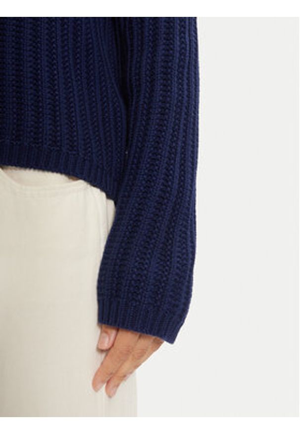 Kaffe Sweter Bess 10509097 Niebieski Loose Fit. Kolor: niebieski. Materiał: bawełna
