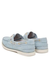 TOMMY HILFIGER - Tommy Hilfiger Mokasyny FW0FW09338 Błękitny. Kolor: niebieski. Materiał: skóra, zamsz #4