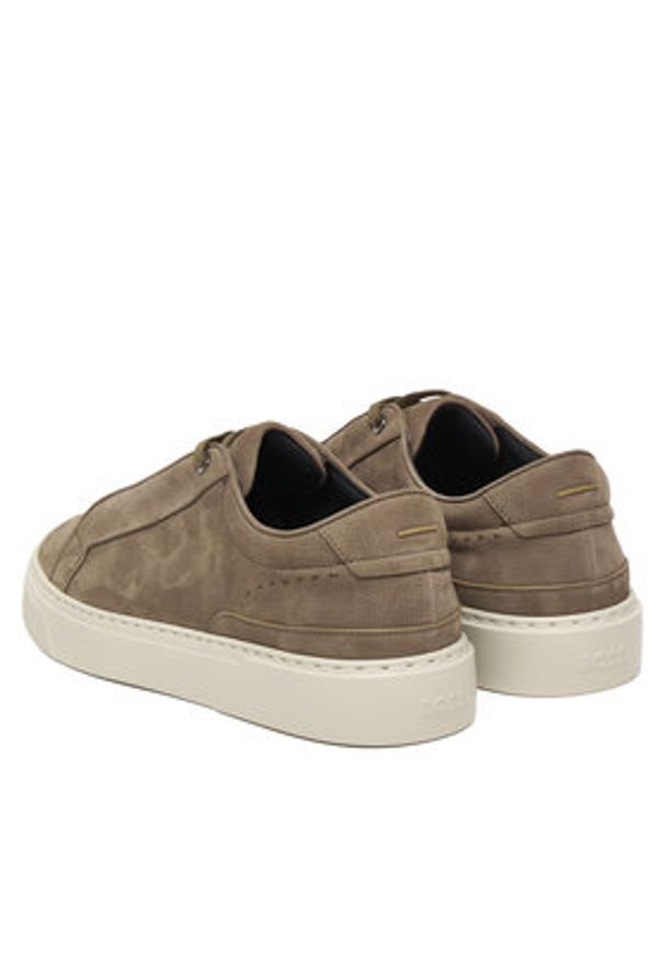 BOSS Sneakersy Gary 50552971 Beżowy. Kolor: beżowy. Materiał: zamsz, skóra