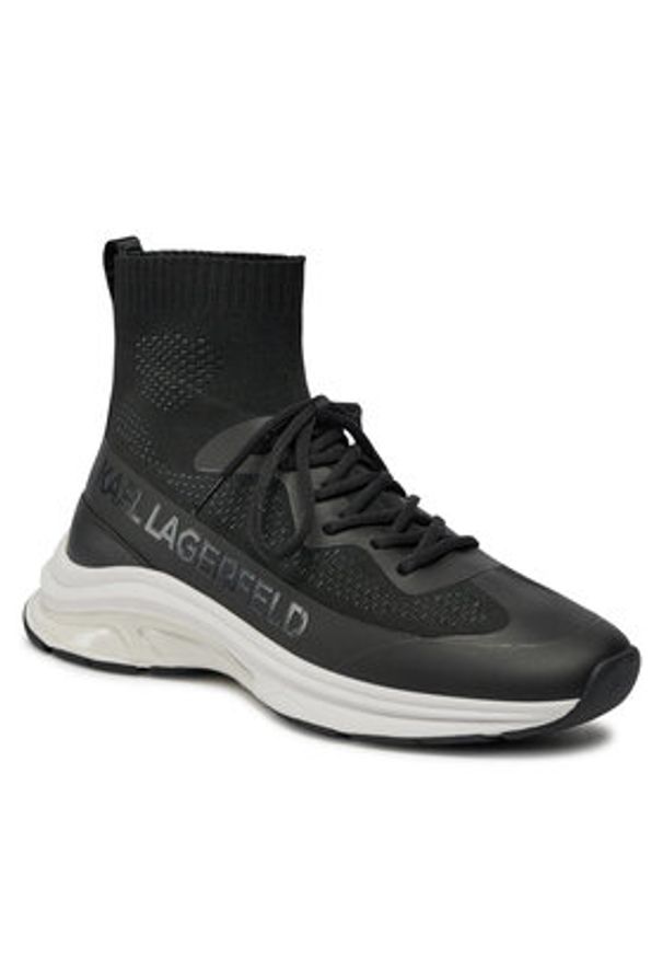 Karl Lagerfeld - KARL LAGERFELD Sneakersy KL53141 Czarny. Kolor: czarny. Materiał: materiał