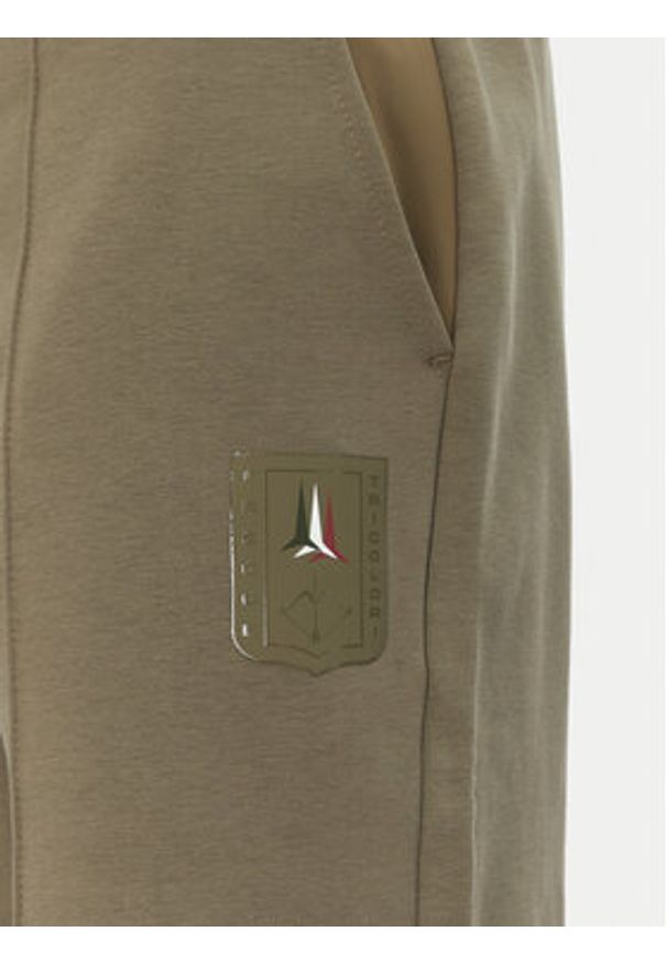 Aeronautica Militare Szorty sportowe 251BF020F584 Khaki Regular Fit. Kolor: brązowy. Materiał: bawełna. Styl: sportowy