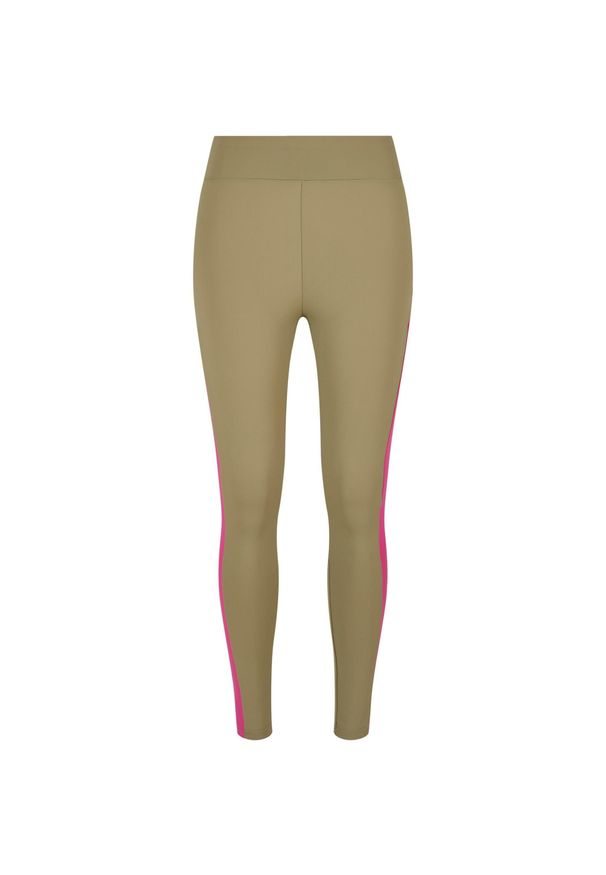 Legginsy damskie Urban Classics Color Block GT. Kolor: zielony, wielokolorowy, fioletowy