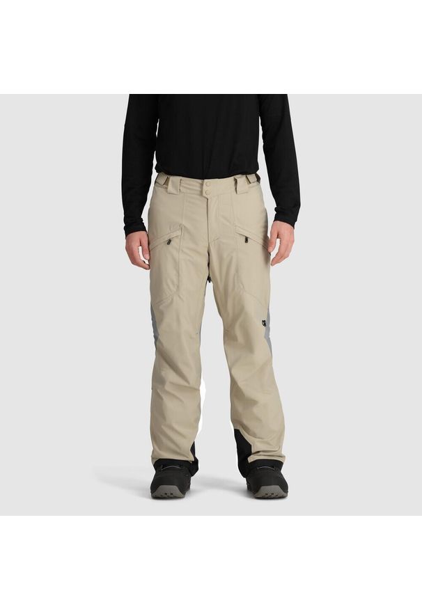 OUTDOOR RESEARCH - Spodnie narciarskie Outdoor Research Snowcrew. Kolor: szary, beżowy, wielokolorowy, zielony. Długość: długie. Sport: outdoor, narciarstwo
