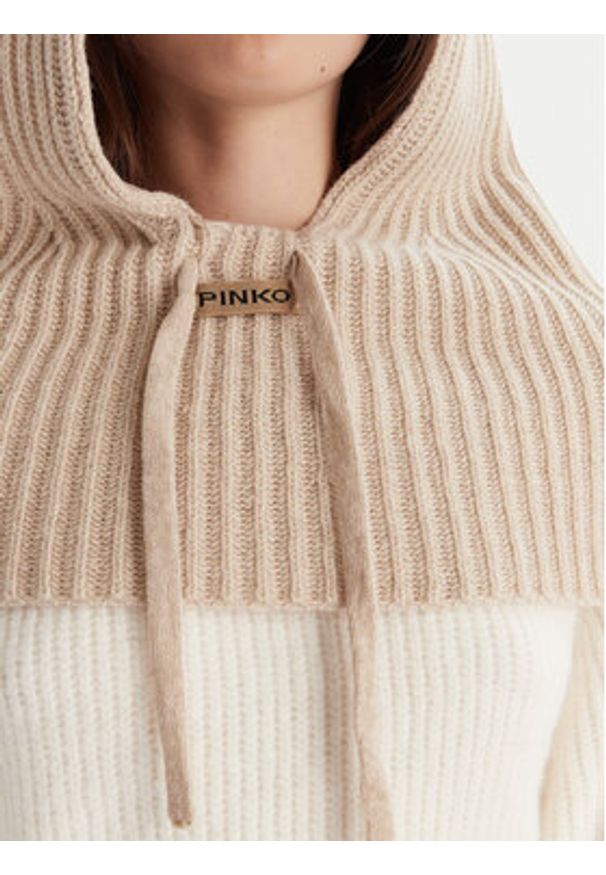 Pinko - PINKO Balaklawa 104494 A2Z1 I32 Beżowy. Kolor: beżowy. Materiał: wełna