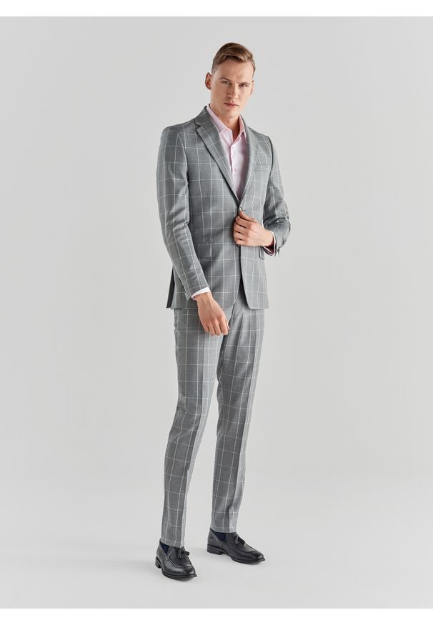 Pako Lorente - Marynarka garniturowa BUENAVISTA P20SF-3G-025-S. Okazja: na ślub cywilny, na wesele. Materiał: poliester, wełna. Sezon: lato