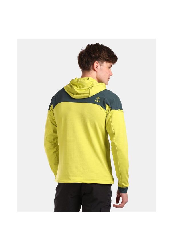 Bluza z kapturem Kilpi Memphis. Typ kołnierza: kaptur. Kolor: zielony. Materiał: nylon. Sport: turystyka piesza
