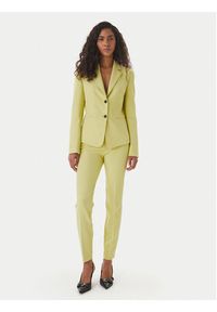 Hugo - HUGO Spodnie materiałowe Hagonia-1 50539991 Żółty Slim Fit. Kolor: żółty. Materiał: syntetyk #3