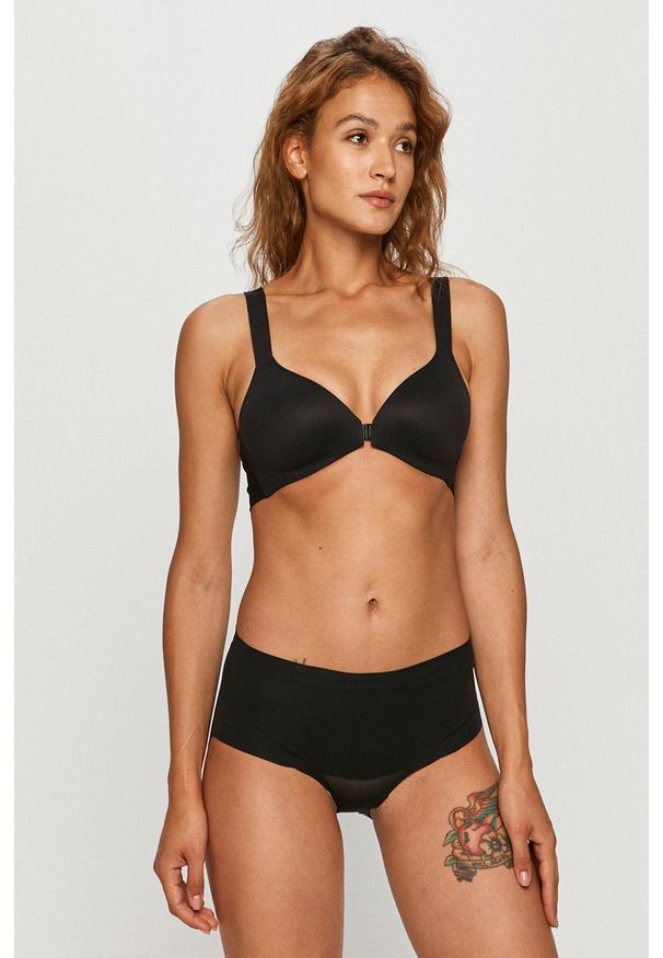 Spanx - Biustonosz Bra-Llelujah Wireless. Kolor: czarny. Rodzaj stanika: odpinane ramiączka