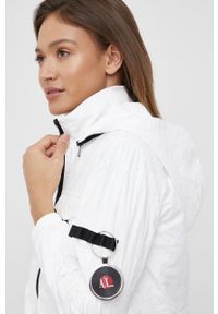 Armani Exchange kurtka damska kolor biały przejściowa. Okazja: na co dzień. Kolor: biały. Materiał: materiał. Styl: casual #5