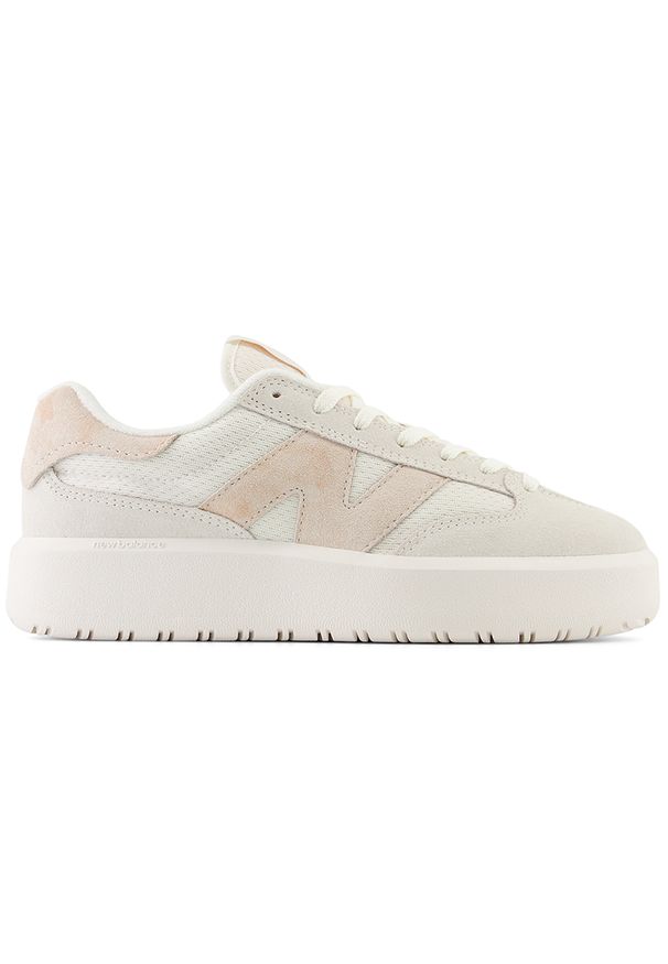 Buty unisex New Balance CT302CTA – beżowe. Okazja: na co dzień. Kolor: beżowy. Materiał: guma, materiał, skóra, syntetyk. Szerokość cholewki: normalna. Obcas: na platformie