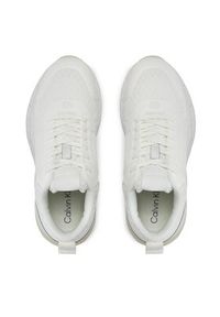 Calvin Klein Sneakersy Lace Up Runner - Caged HW0HW01996 Biały. Kolor: biały #5