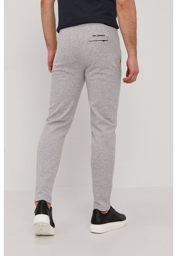 Karl Lagerfeld - Spodnie. Okazja: na co dzień. Kolor: szary. Styl: casual
