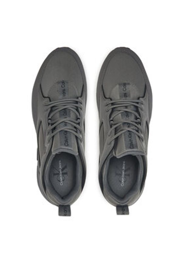 Calvin Klein Sneakersy Retro Tennis Low Laceup Mtl YM0YM00991 Szary. Kolor: szary. Materiał: materiał