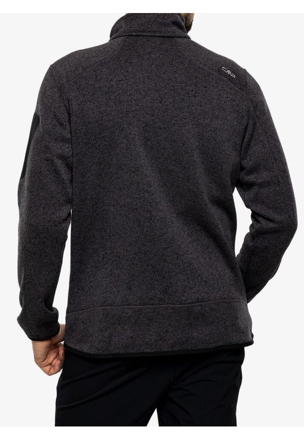 Polar męski CMP Perl Jacket Knitted. Kolor: szary. Materiał: polar. Sport: turystyka piesza