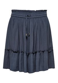 only - ONLY Spódnica mini 15219931 Niebieski Regular Fit. Kolor: niebieski. Materiał: wiskoza #4