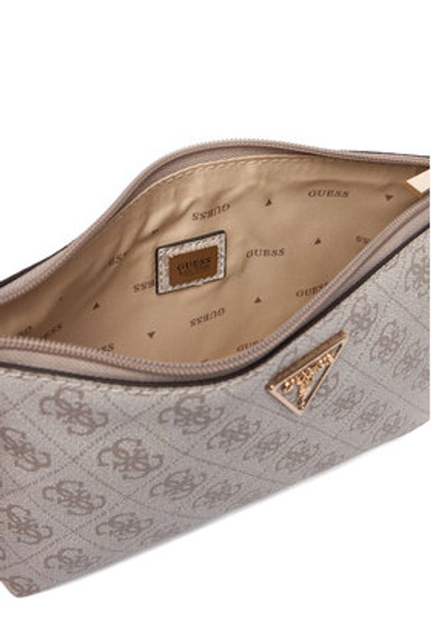Guess Kosmetyczka Laurell II Slg SWSG74 59145 Beżowy. Kolor: beżowy. Materiał: skóra