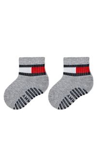 TOMMY HILFIGER - Skarpety długie Tommy Hilfiger. Kolor: szary