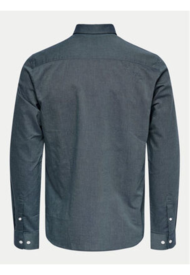Only & Sons Koszula Alvaro 22006479 Szary Slim Fit. Kolor: szary. Materiał: syntetyk, bawełna