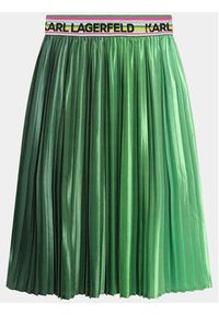 Karl Lagerfeld Kids Spódnica plisowana Z13094 S Zielony Regular Fit. Kolor: zielony. Materiał: syntetyk #5