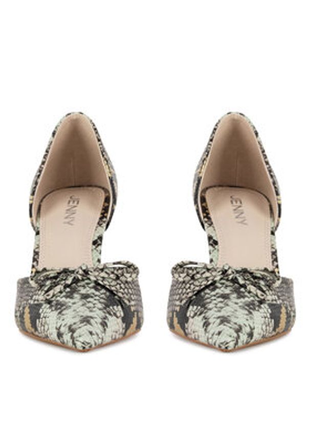 Jenny - JENNY Szpilki S4S9675926 Turkusowy. Kolor: turkusowy. Materiał: materiał, syntetyk. Obcas: na szpilce