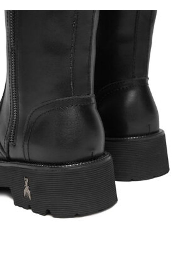 Patrizia Pepe Kozaki PPJ960.01 Czarny. Kolor: czarny. Materiał: skóra