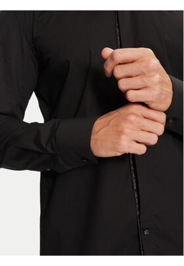 BOSS - Boss Koszula H-Hank Party 50527623 Czarny Slim Fit. Kolor: czarny. Materiał: bawełna