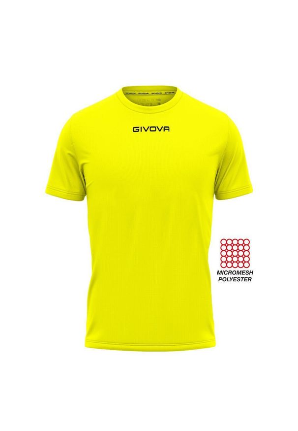 Koszulka piłkarska dla dzieci Givova One żółta fluo. Kolor: zielony, żółty, wielokolorowy. Sport: piłka nożna