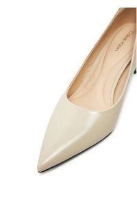 Calvin Klein Szpilki Heel Pump 70 - Brush L HW0HW02446 Beżowy. Kolor: beżowy. Materiał: skóra. Obcas: na szpilce #3