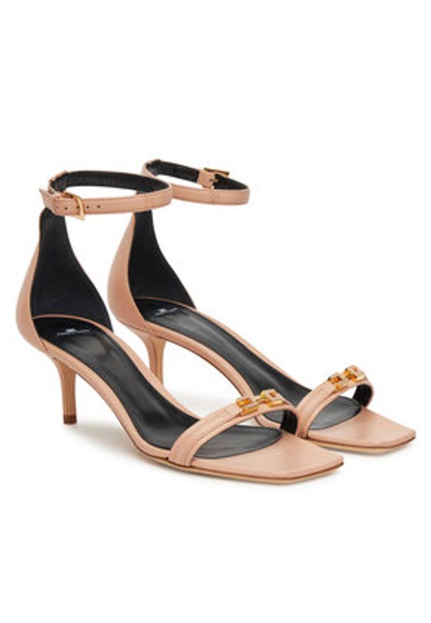 Elisabetta Franchi Sandały SA59L51E2 181 Różowy. Kolor: różowy. Materiał: skóra
