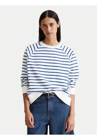 Marc O'Polo Denim Bluza 500 0006 574 Niebieski Oversize. Typ kołnierza: polo. Kolor: niebieski. Materiał: bawełna