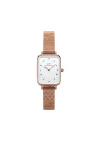 Daniel Wellington Zegarek Quadro Lumine Pressed Piano DW00100578 Złoty. Kolor: złoty