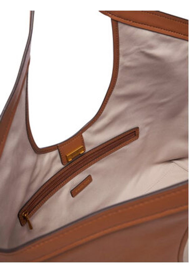 MICHAEL Michael Kors Torebka 30T6AX6T3L Brązowy. Kolor: brązowy. Materiał: skórzane