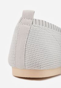 Born2be - Szare Balerinki z Elastyczną Cholewką Lililena. Okazja: do pracy, na co dzień, na spacer. Kolor: szary. Materiał: jeans. Szerokość cholewki: normalna. Sezon: wiosna, lato. Styl: klasyczny, casual #9