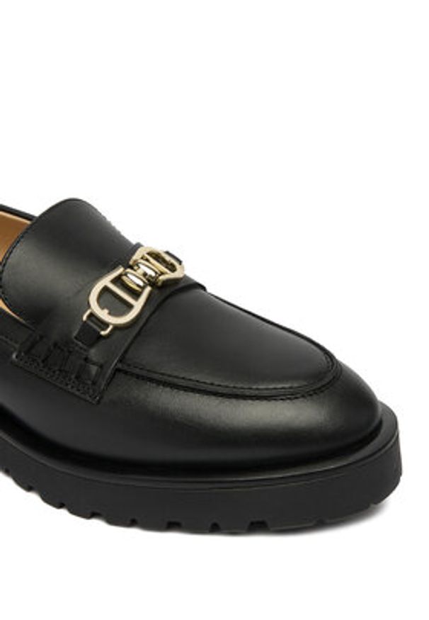 Aigner Loafersy 1252140 Czarny. Kolor: czarny. Materiał: skóra
