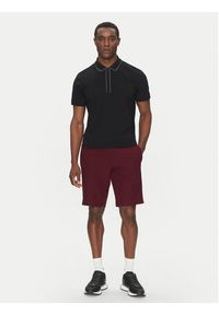 BOSS Szorty materiałowe S_Commuter_10.5 inch 50540337 Bordowy Slim Fit. Kolor: czerwony. Materiał: syntetyk #5