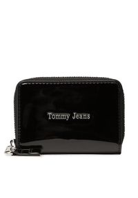 Tommy Jeans Mały Portfel Damski Tjw Must Small Za Patent AW0AW14974 Czarny. Kolor: czarny. Materiał: skóra
