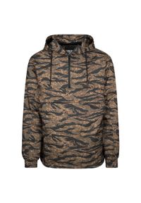 Urban Classics - Parka Urban Classic tiger pull over. Kolor: zielony, brązowy, wielokolorowy. Sezon: zima #1