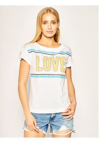 Love Moschino - T-Shirt LOVE MOSCHINO. Kolor: biały #1