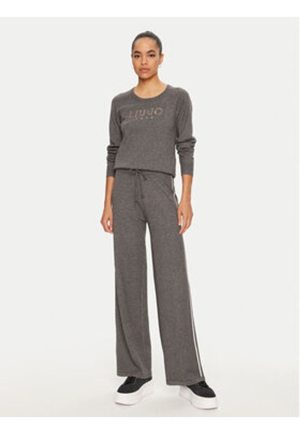 Liu Jo Sport Spodnie materiałowe TF4315 MS63L Szary Regular Fit. Kolor: szary. Materiał: syntetyk. Styl: sportowy