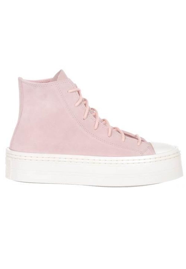 Buty do chodzenia damskie Converse A04663C. Wysokość cholewki: za kostkę. Zapięcie: sznurówki. Kolor: różowy. Materiał: materiał, tkanina. Szerokość cholewki: normalna. Sport: turystyka piesza