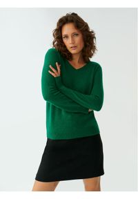 Tatuum Sweter Kaszmir T2321.096 Zielony Regular Fit. Kolor: zielony. Materiał: kaszmir #1